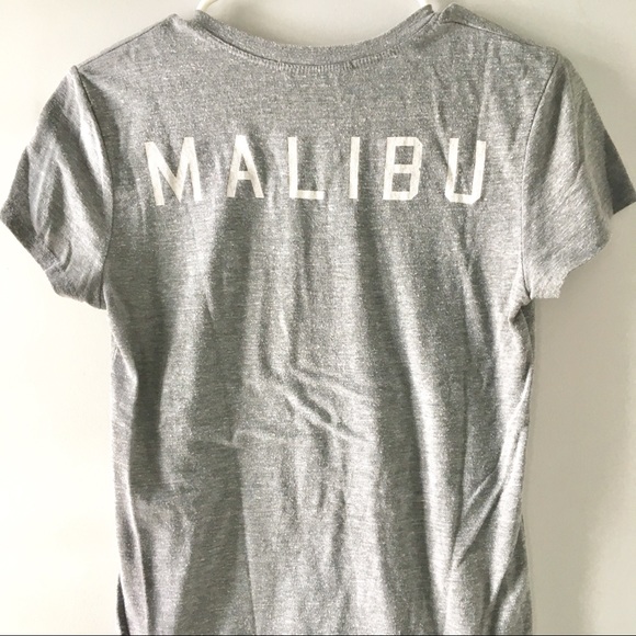 Brandy Melville Tops - Brandy Melville Grey MALIBU T-shirt - OS